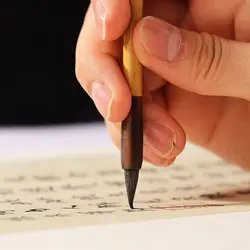 Pennello per calligrafia cinese ad acquerello ad olio capelli di lupo scritture di bambù pennello per scrittura pittura a olio pennello per pittura ad acquerello