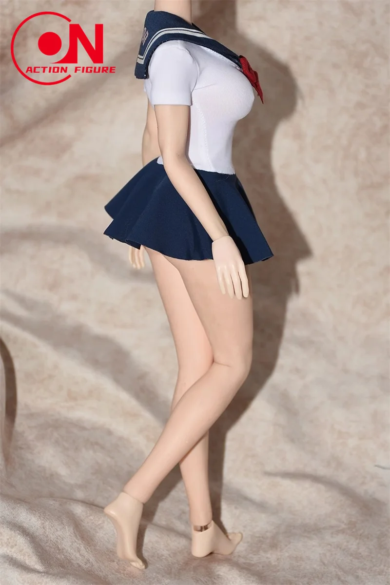 Customized 1/6 Scale Female JK School Uniform Sailor Outfit Clothes Model Fit 12\'\' Worldbox AT202 Female Soldier Action Figure