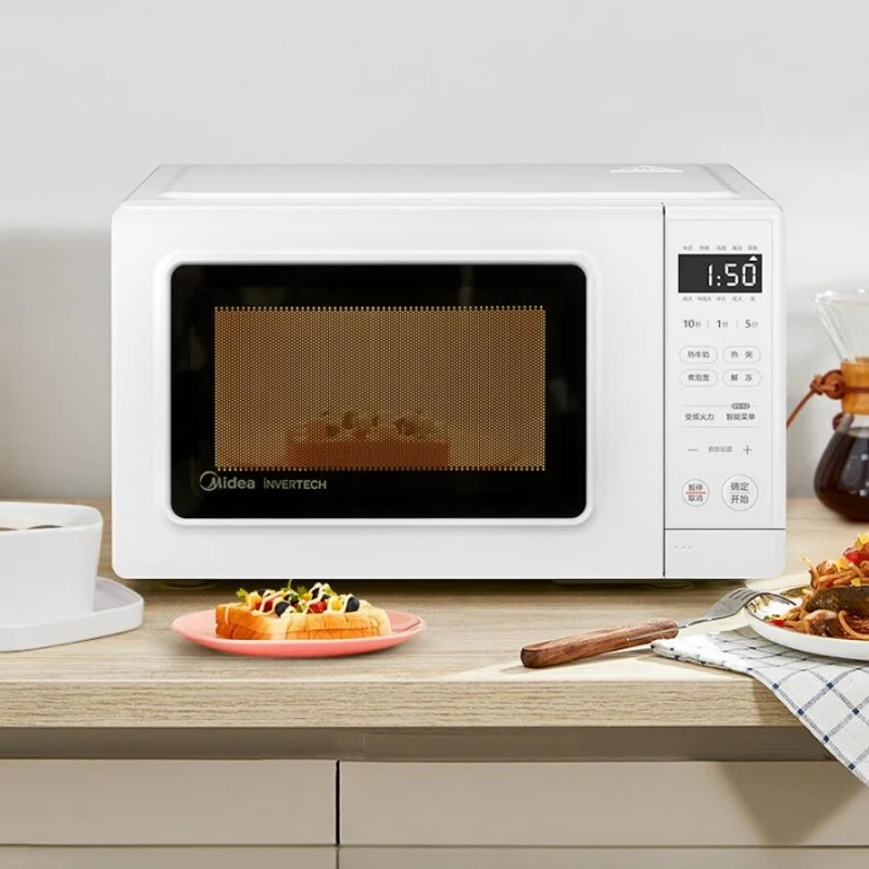 Midea 220V Inverter Microwave Oven 20L Household Automatic Carousel 800W High Efficiency Quick Heating Microwave Ovens