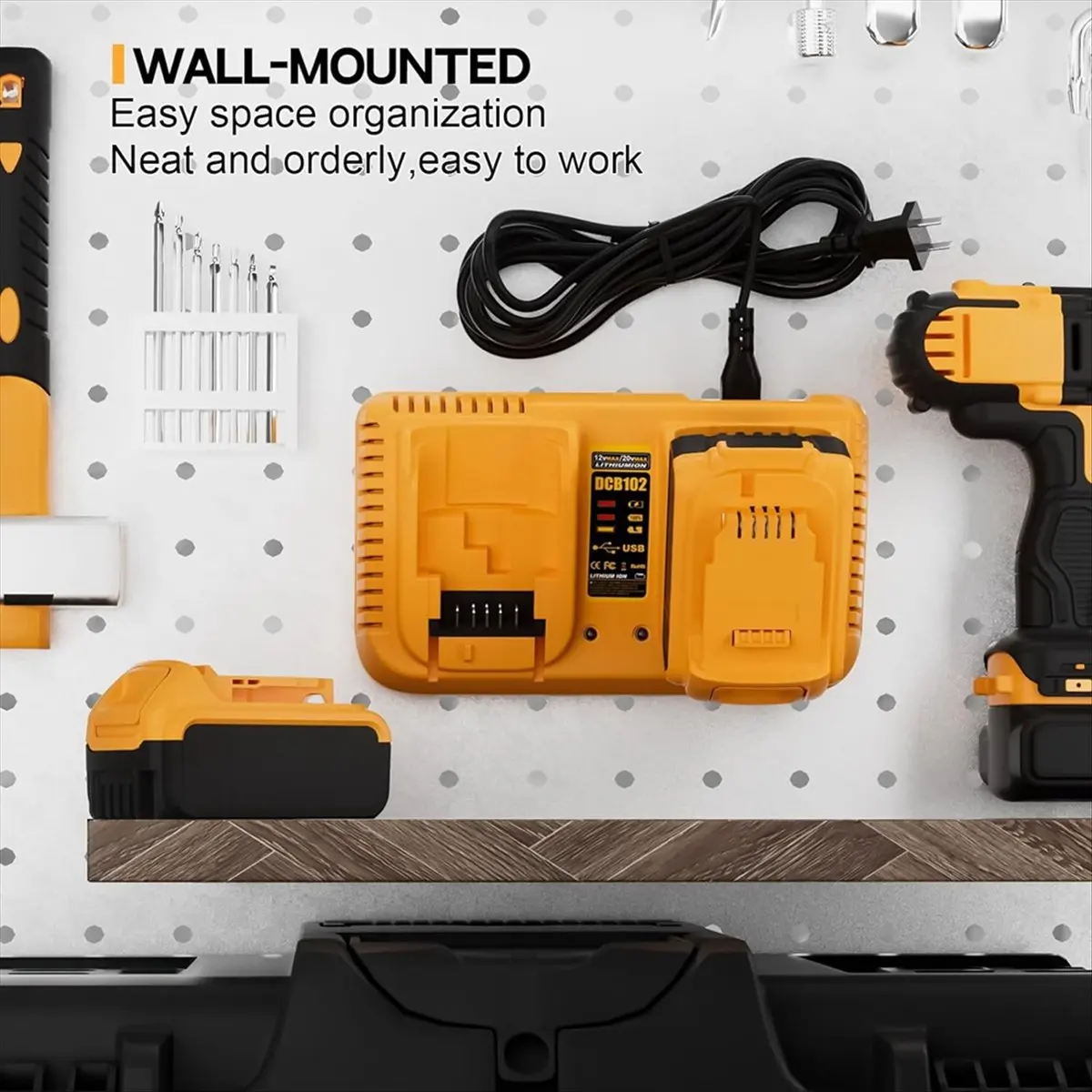 

SEO Replacement Battery Charger for Dewalt 20V Max Battery Charger,Compatible with for Dewalt 12V/20V Li-Ion Battery EU-Plug