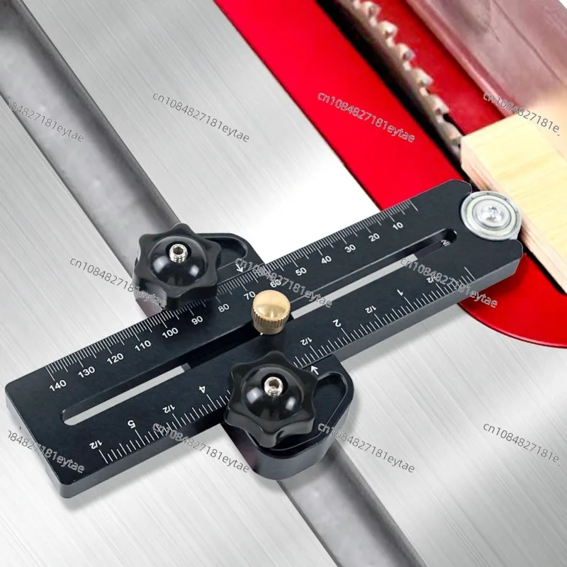 Black Cutting Limit Backer, Table Saw Flip-chip Roller Fast Cutting Limit Backer