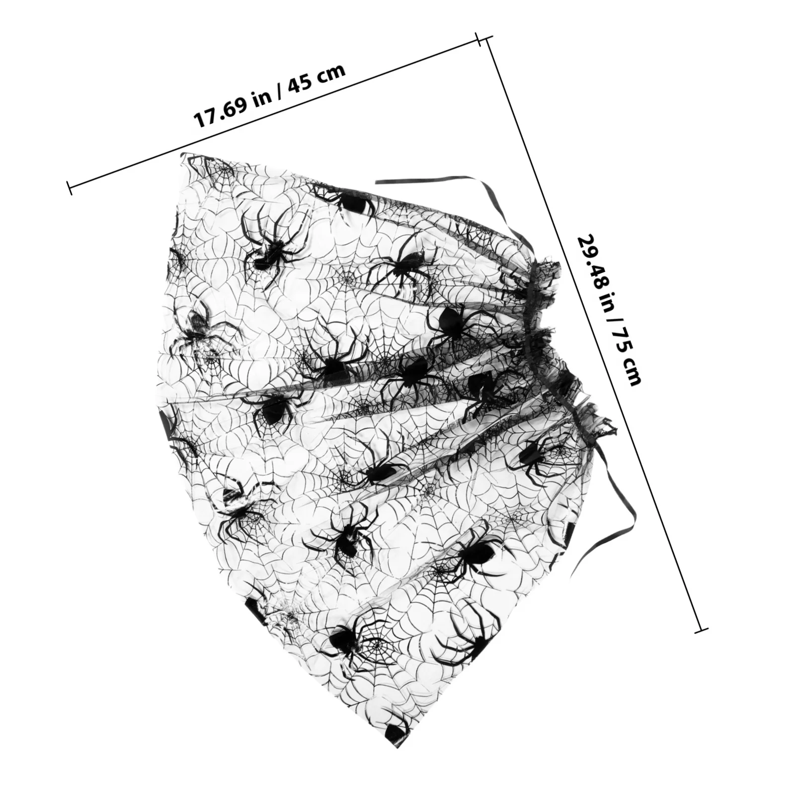 Dziewczęcy płaszcz na Halloween, poliestrowa peleryna z pajęczyną, kostium na imprezę cosplay, dekoracja, rekwizyt na Halloween, kostium pająka.