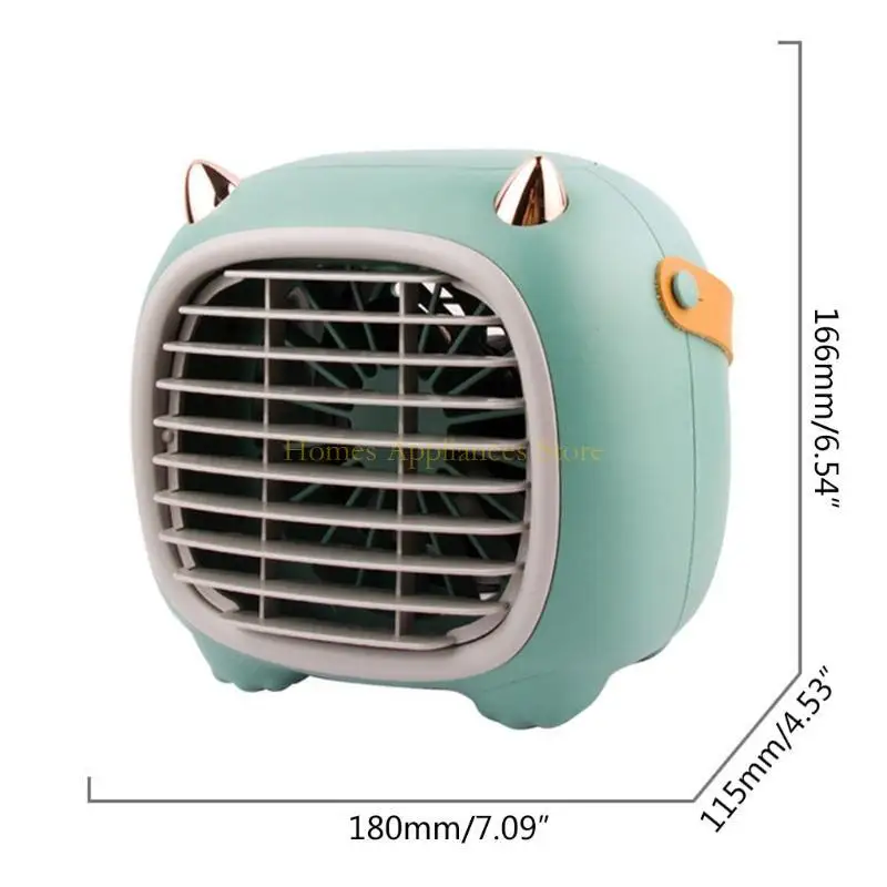 D0AB USB مروحة محمولة محمولة مكيف الهواء المحمول صغير USB هواء ، مرطب وسطح مكتب تنقية