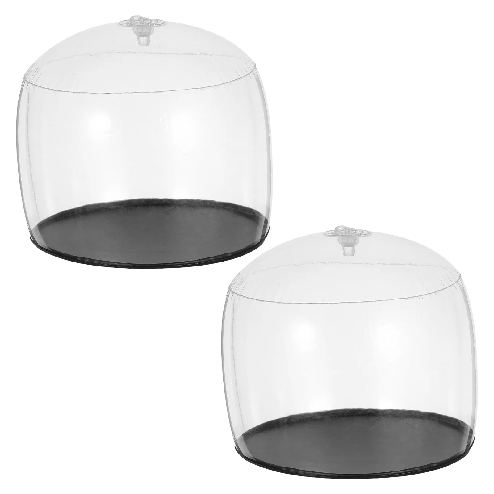 

2Pcs Round Hat Support Holder Sturdy Plastic Hat Shaper for Storage Display Shape Retention Inflatable Cap Holder