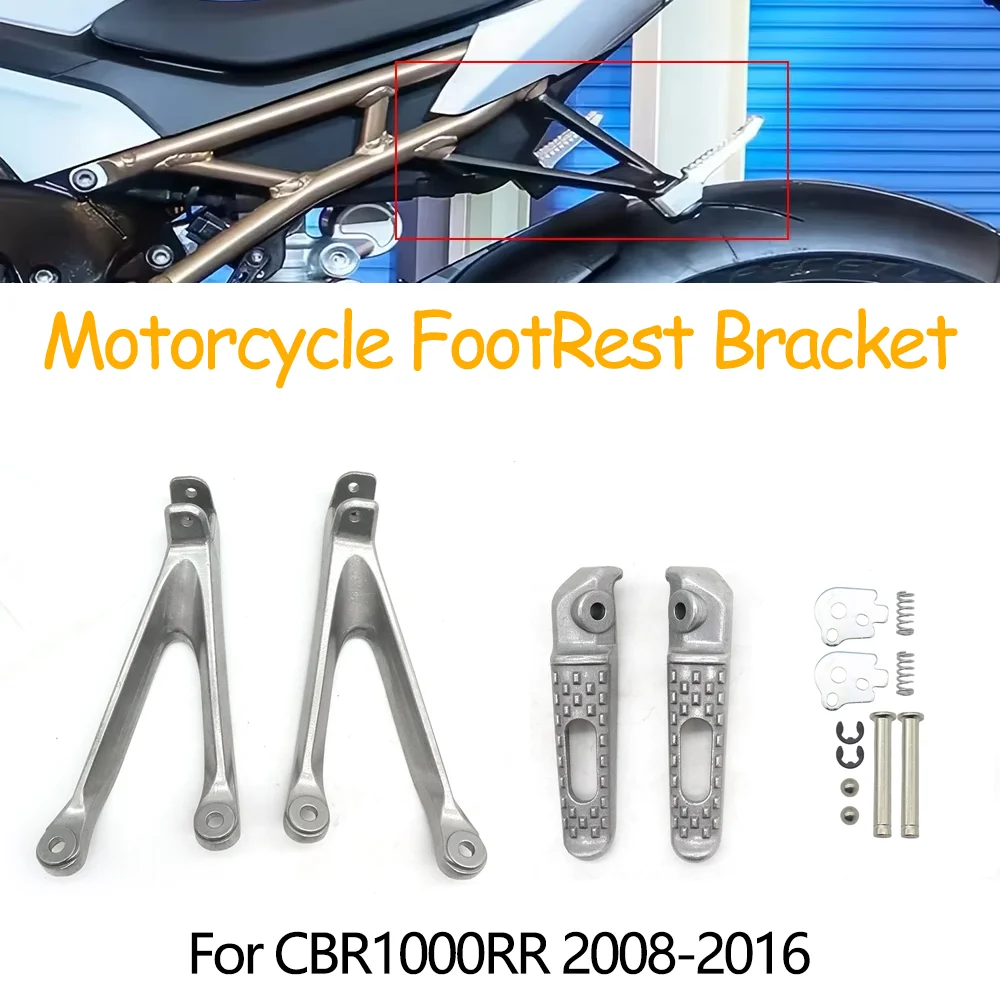 

For BMW S1000RR S1000R S1000 1000R 1000RR 2008-2014 2015 2016 Motorcycle Rear Passenger Footrest Foot Peg Rest Pedal Bracket Kit
