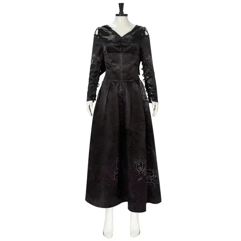 

ABC123Bellatrix Cosplay Costume Adult Women Black Long Dress Suit Movie Halloween Outfit Uniform Party Disguise Rolepb;6'j,k.9;a