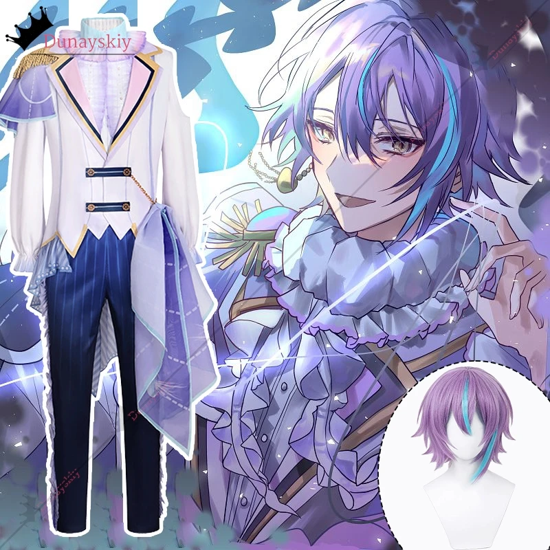 

Jellyfish Kamishiro Rui Cosplay Game Project Sekai Colorful Stage Costume Fungus Lace Men's Suit Anime Outfits Wig Prop Suits