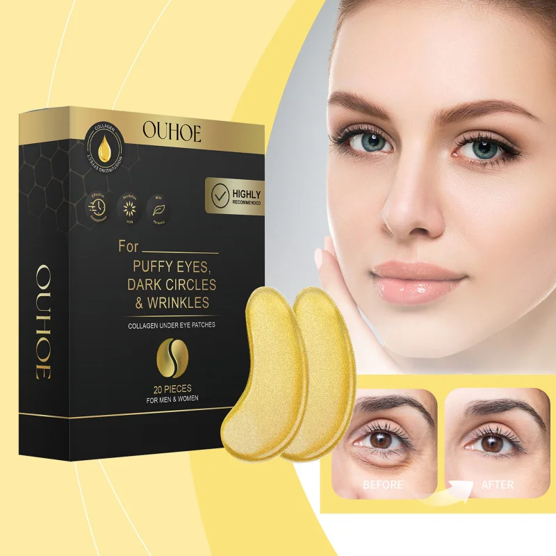 

Golden Firming Eye Mask - 20 Pairs Niacinamide Infused, Reduce Dark Circles & Brighten, Boost Elasticity & Hydration