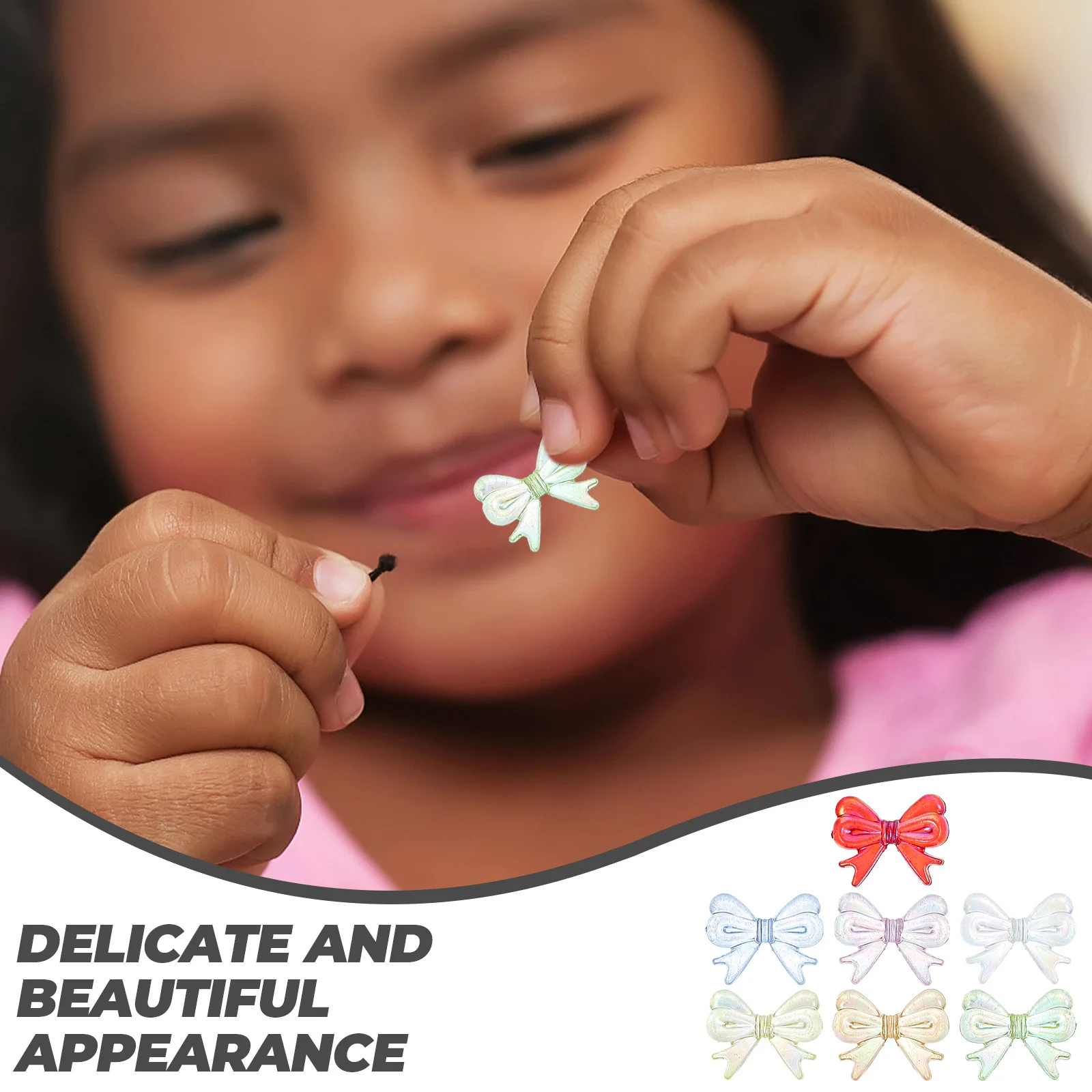 

20 шт., подвески в виде банта из смолы, бусины «сделай сам», изготовление ювелирных изделий, аксессуары для волос, красивые практичные подвески в виде банта из смолы