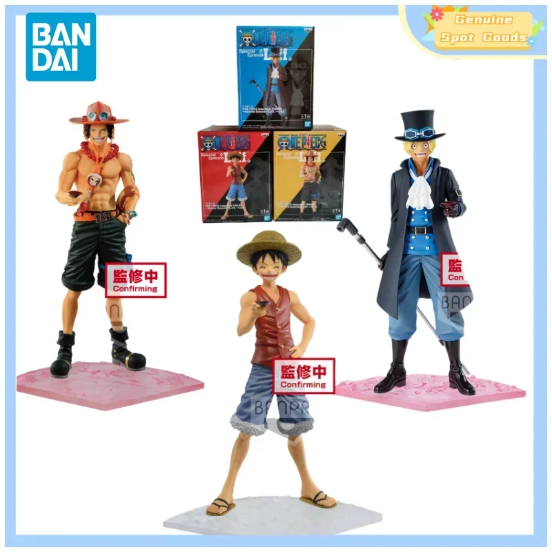Genuine Bandai One Piece Special Episode Luffy Ace Sabo Anime Action Figures Model Toys Collectible Gift for Toys Hobbies Kids