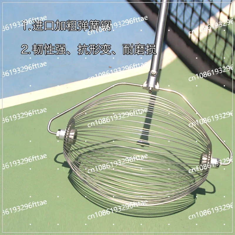 New Portable Tennis Pickup Device Practice Artifact Roller Pickup Basket Trainer Equipment Retractable