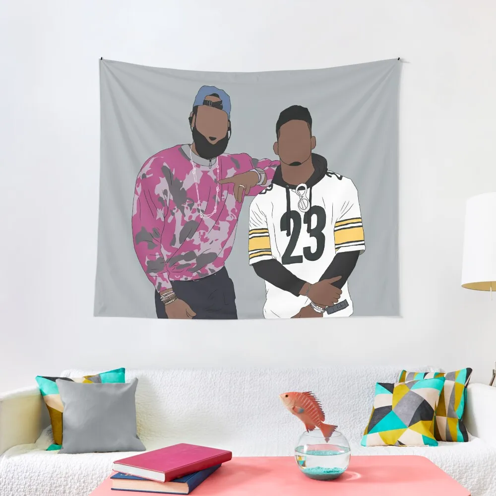 

LeBron And JuJu Tapestry Room Decorations Aesthetic Mushroom Room Decoration Korean Style Tapestry