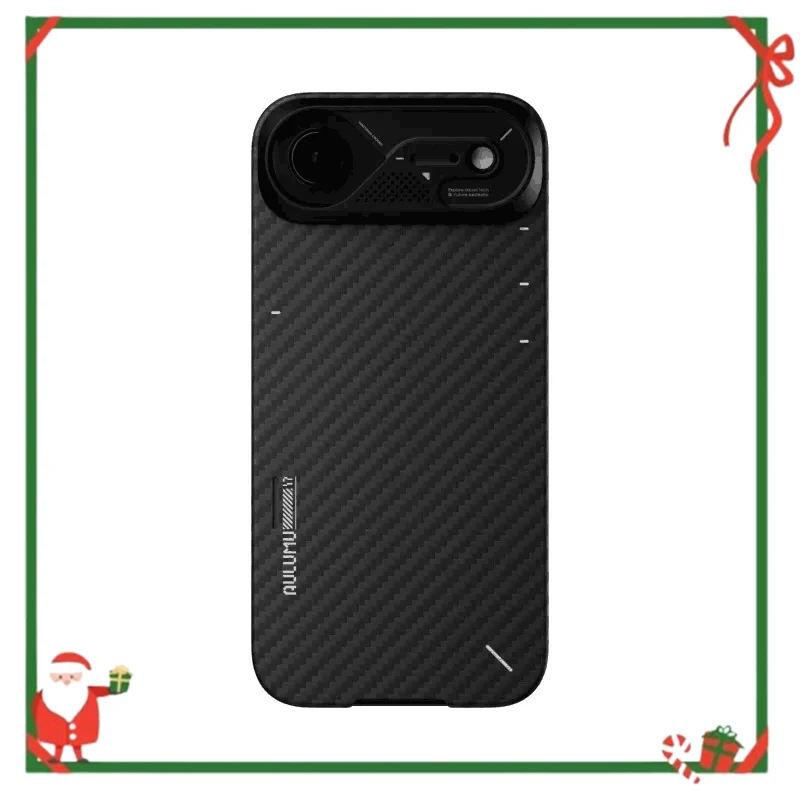 AULUMU مناسب لحافظة هاتف Apple 17 air المنسوجة من ألياف الأراميد MagSafe، حافظة شفط مغناطيسية مضادة للسقوط #1