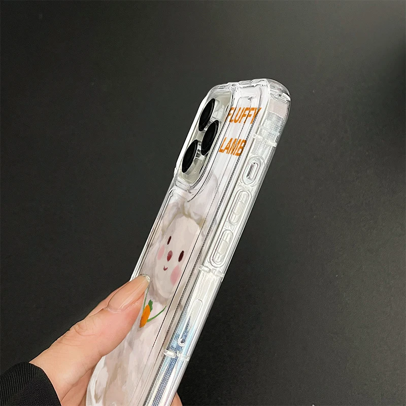 J4543 Fall Prevention Cushion Type For Samsung Galaxy S23 S22 S21 S20 Plus Note 10 20 Ultra Case DIY Soft TPU Cover