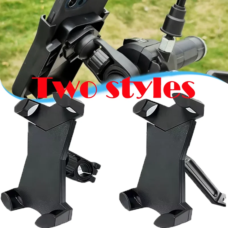 

Motorcycle Bike Phone Holder Navigation Bracket Universal Bicycle Scooter Moto Riding Security Phone Stand Motorbike Accessories