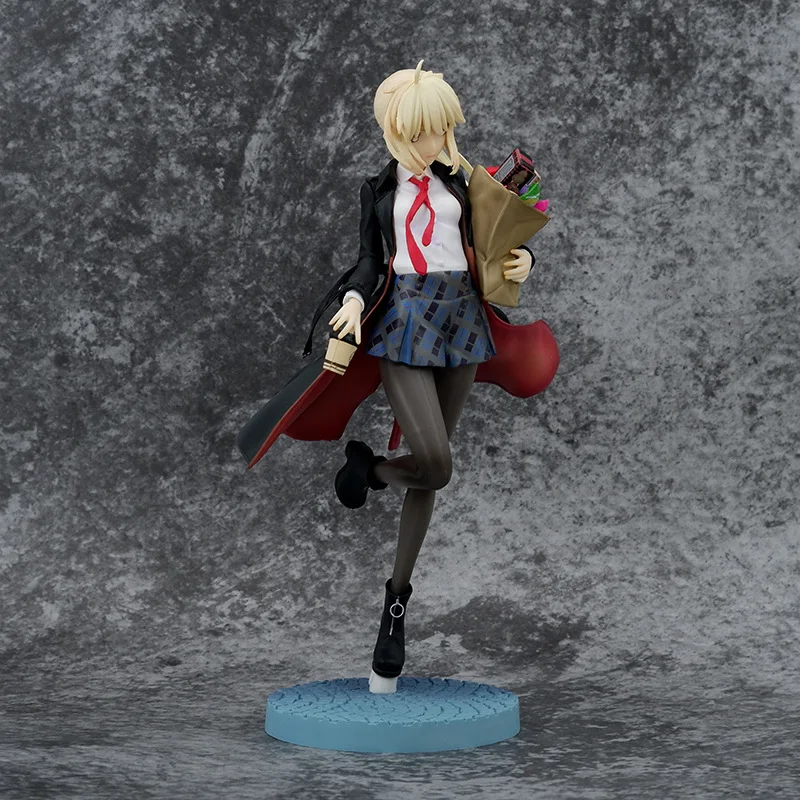 25cm Fate/stay Night Anime Figures New Cute Altria Pendragon Collection Action Figure Anime Model Doll Toys Gift for Children