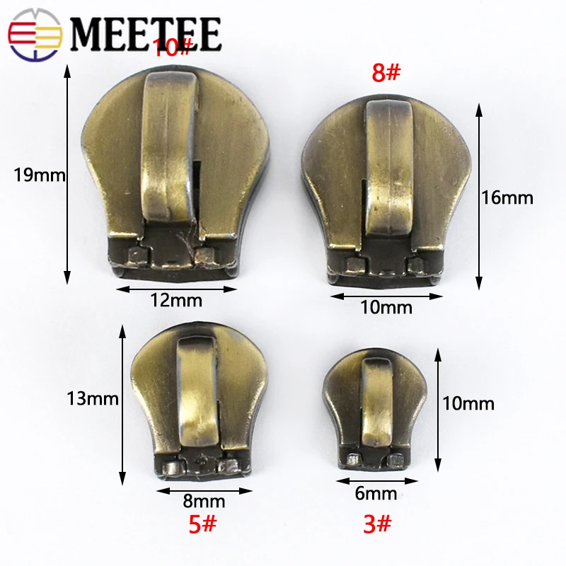 10/20/30 قطعة 3 # 5 # 8 # 10 # سحاب ساحبات للمعادن السوستة حقيبة المحفظة زيبر المنزلق رئيس الملابس الديكور السحابات طقم تصليح المؤشر #3