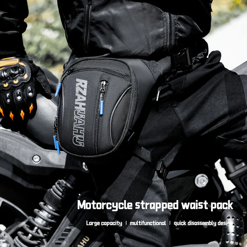 

Motorcycle Drop Leg Bag Adjustable Motorbike Riding Chest Bag Large Capacity Motorcycle Crossbody Bag for Cycling Traveling
