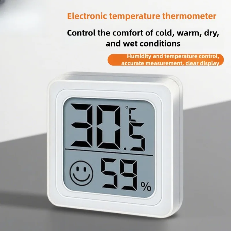 เครื่องวัดอุณหภูมิและความชื้นดิจิตอลขนาดเล็กสำหรับห้องนอน: แบบพกพา วัดอุณหภูมิและความชื้นได้อย่างแม่นยำ