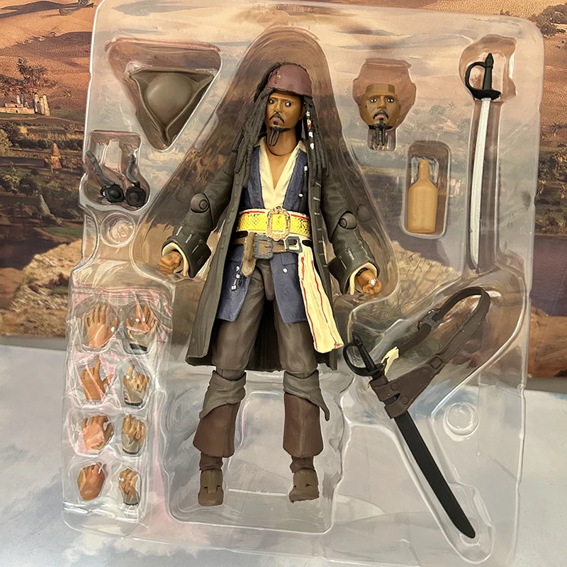 SHFiguats Pirates Of The Caribbean Figure Captain Jack Sparrow PVC