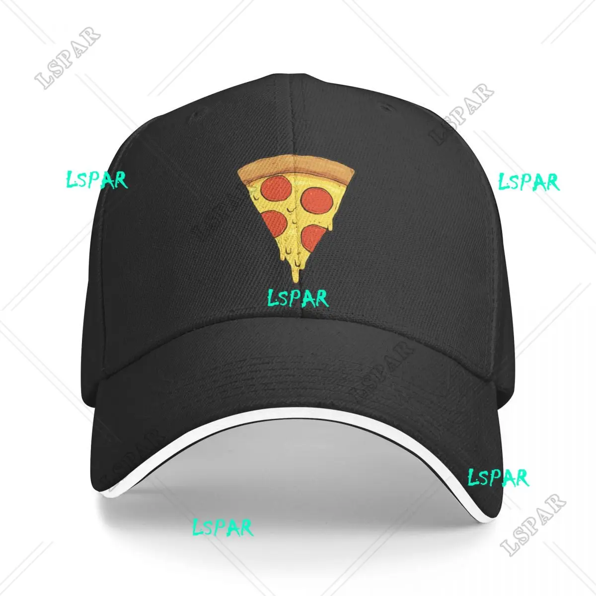 Pepperoni Pizza Baseball Cap Summer the Slice Hiking Fishing Trucker Hat Sun-Proof Men Women Stylish Design Baseball Caps