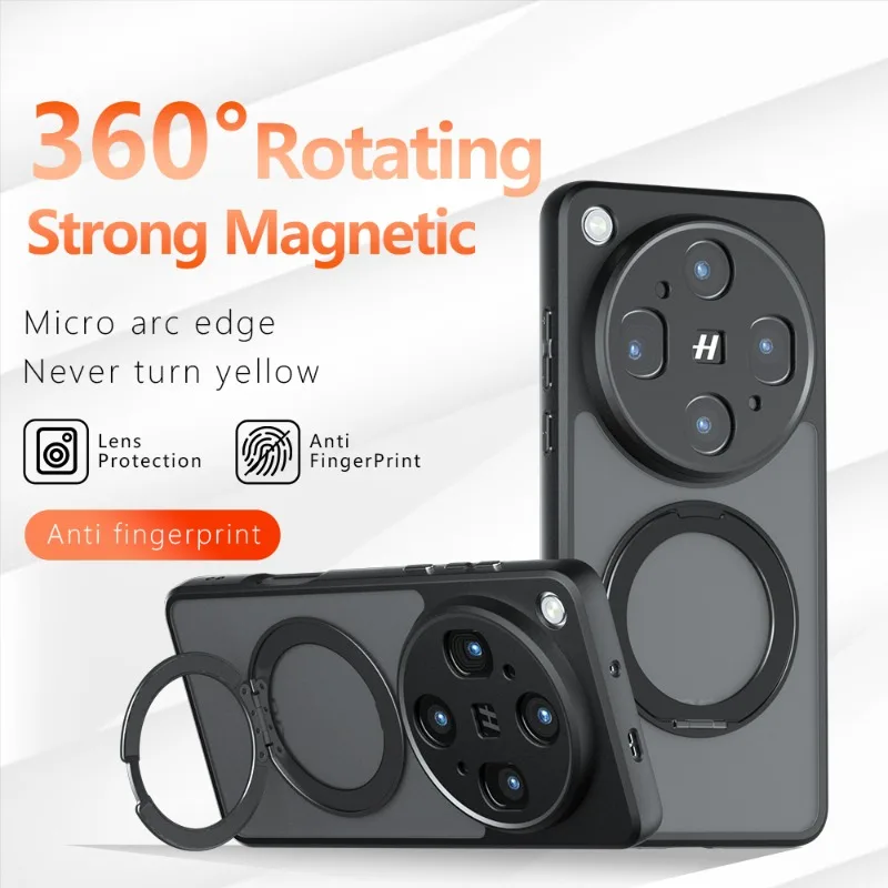 Acryl-PC-Hülle für OPPO Find X9 Ultra X9pro Magnetisch 360° °   Drehbare Halterung Rückseitenabdeckung für Find X8 Ultra X8 Pro Hartschale