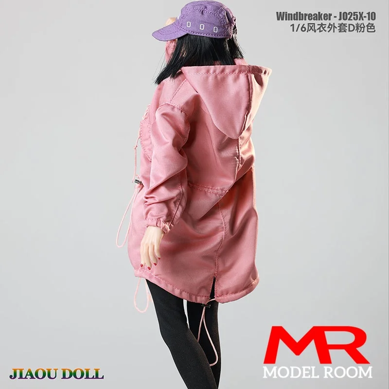 JO25X-10 1/6 مقياس أنثى ذكر هوديي سستة مصدات الرياح معطف فضفاض الملابس نموذج صالح 12 ''الجندي عمل الشكل الجسم الدمى