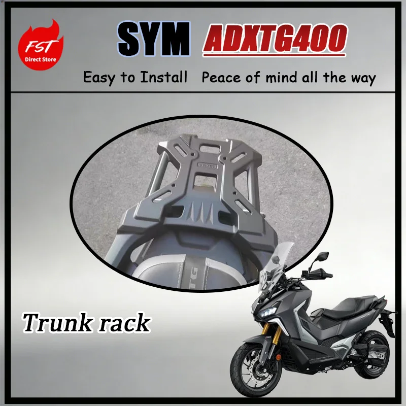 

FOR SYM ADXTG400 Universal Large Capacity Rear Tail Rack Handrail Integrated Tail Box Mount for Long Distance Tour Essential Mod