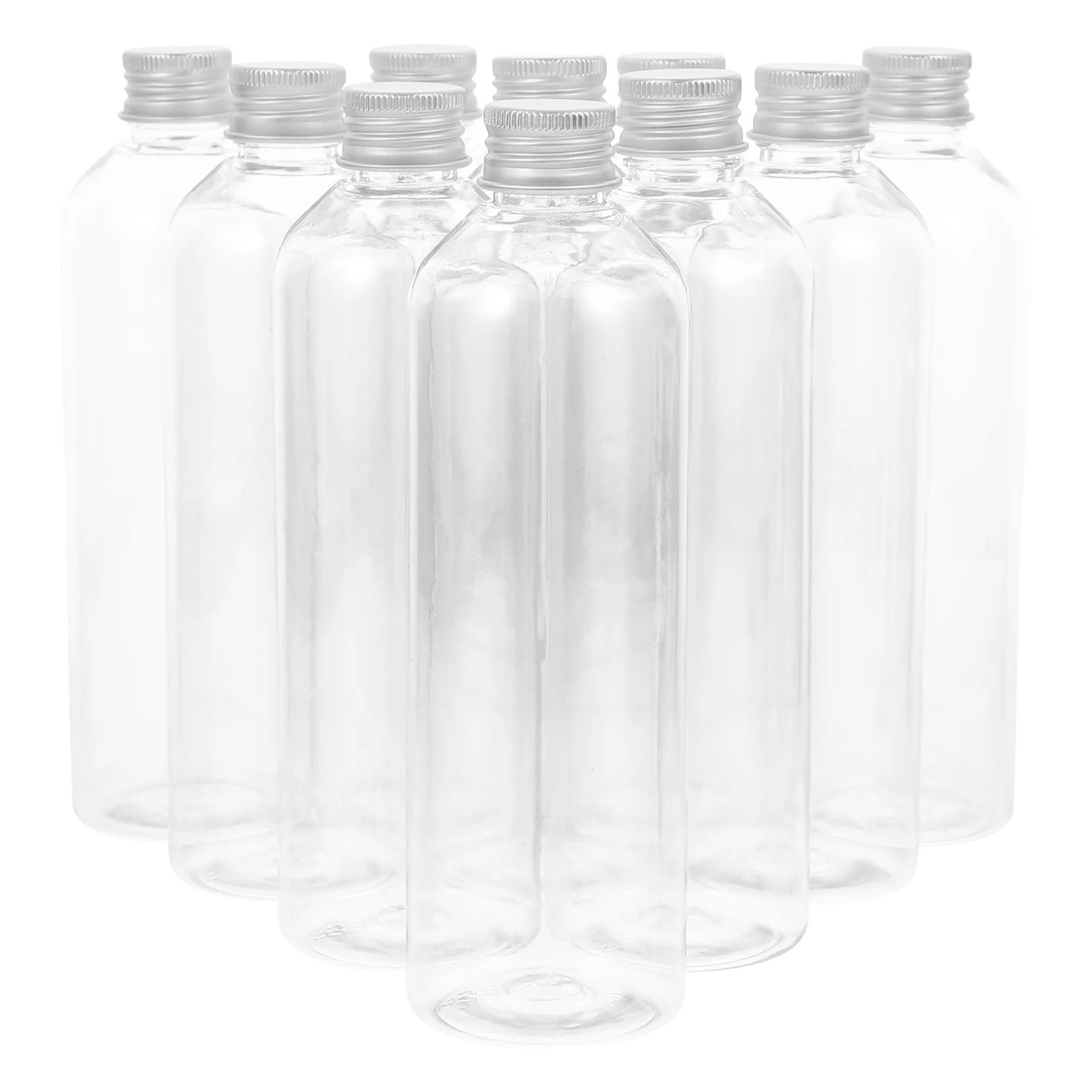 10 Pcs Drink Bottle Juice Supply Clear Bottles Plastic Household Water for Juicing Accessory Slender Portable Convenient