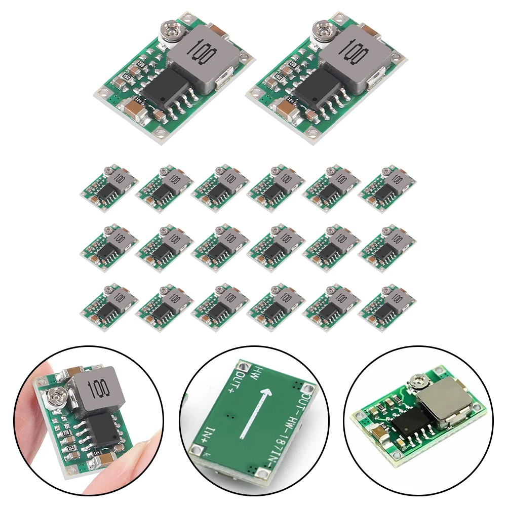 Pack of Twenty Compact DCDC Step Down Modules Featuring Easy Adjustability and High Efficiency Ratings up to 96%