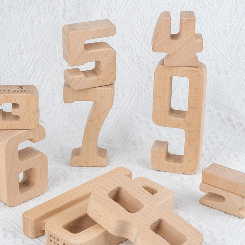 Number-Blocks Intelligent Learning Toy Early Education Wooden Number-Blocks Toys Large Wooden Box Set For Preschoo Boy