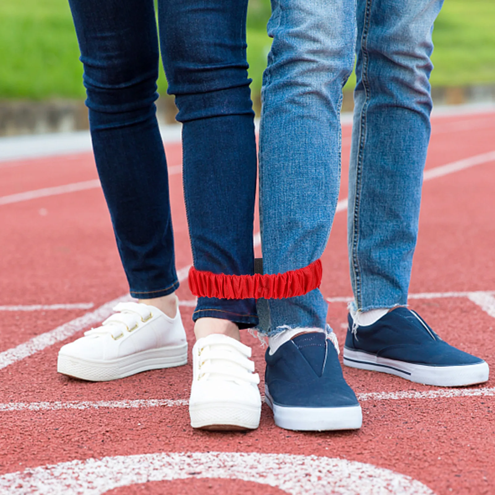 

20Pcs Legged Race Bands Bright Color Leg Straps Easy to Use Three Leg Race Band for Sports Events Family Games Portable Design