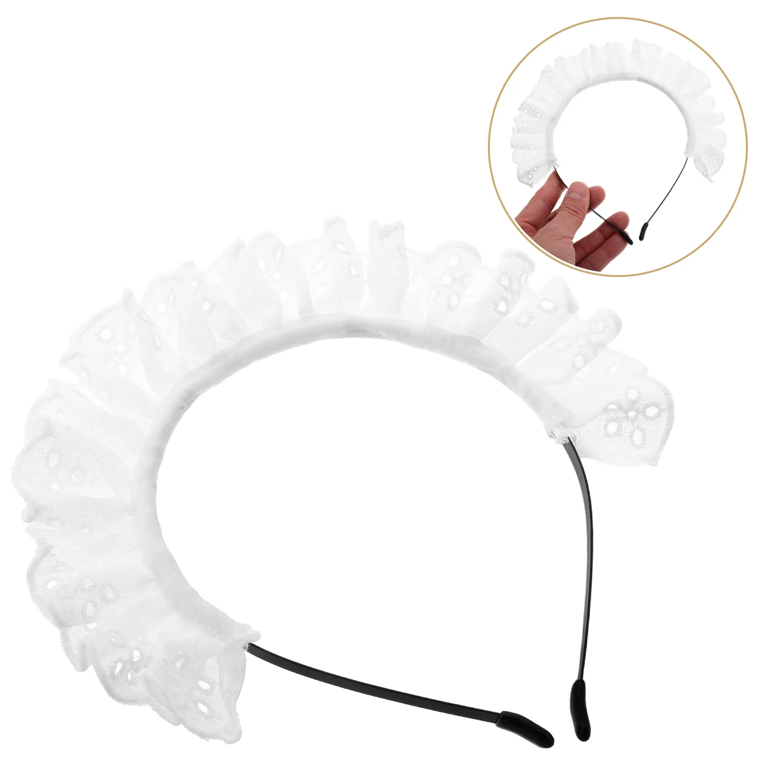 Accesorio de disfraz de moda, accesorios para el cabello Kawaii, diadema, tocado para niñas, trajes para mujeres, tocado blanco para niñas, nuevo