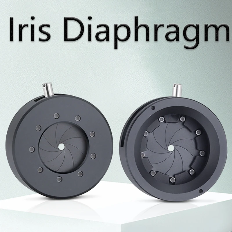 Adjustable Aperture 1-10.4mm Iris Diaphragm Microscope Camera Module DIY Retrofit Adapter Ring