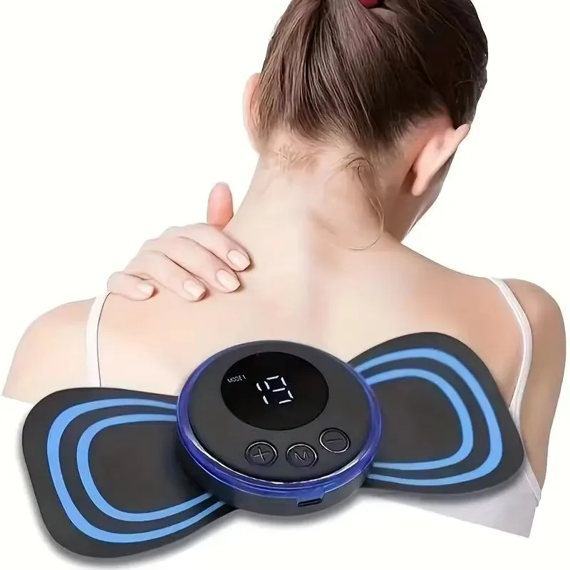 Neck Massage gel pad Electric EMS Mini Cervical Back Muscle Pain Relief Patch Stimulator Massageador Mat Gel Pad replace Sticker