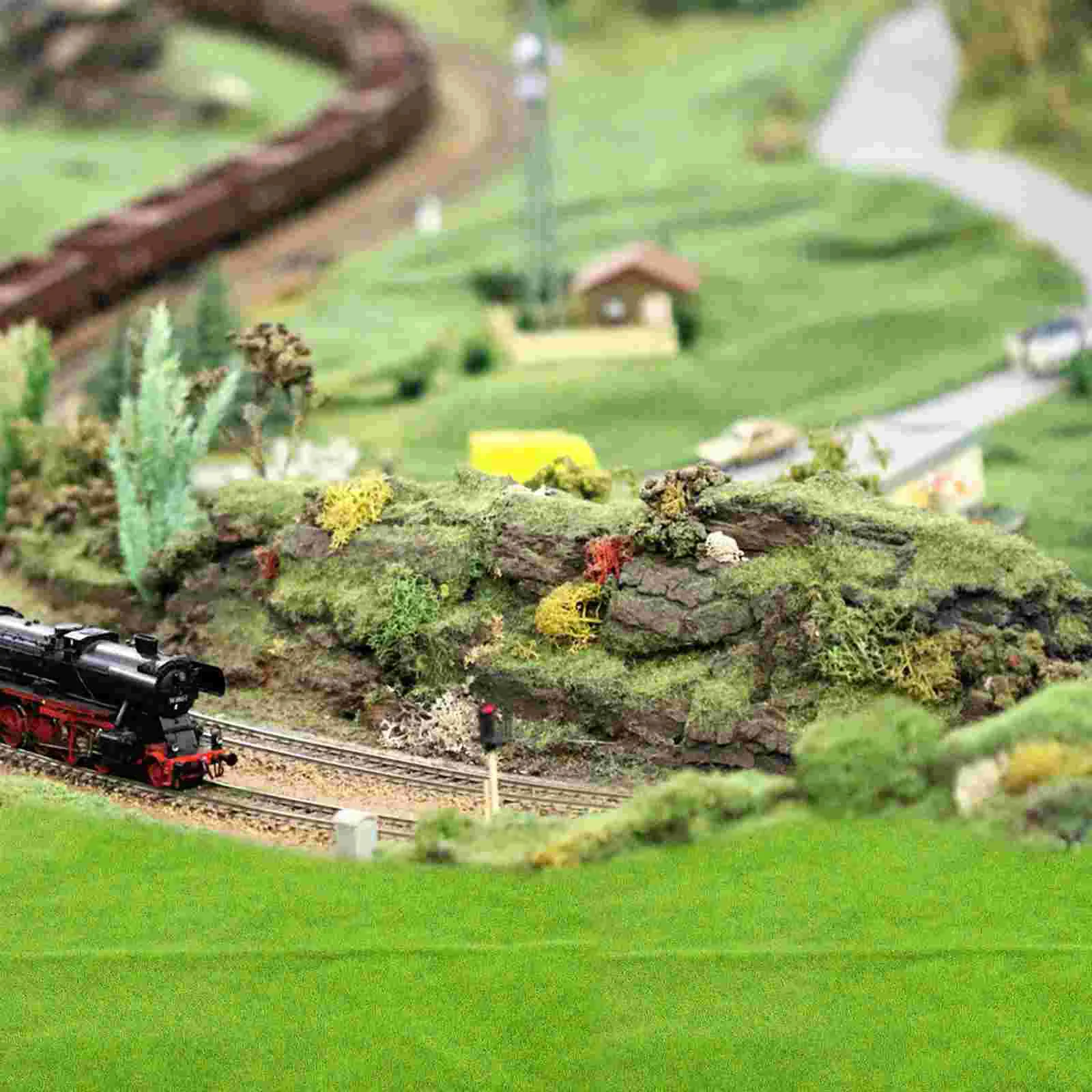 Model Rumput DIY Rumput Rumput Meja Pasir Palsu Menghiasi Dekorasi Plastik Rumah Mainan Buatan