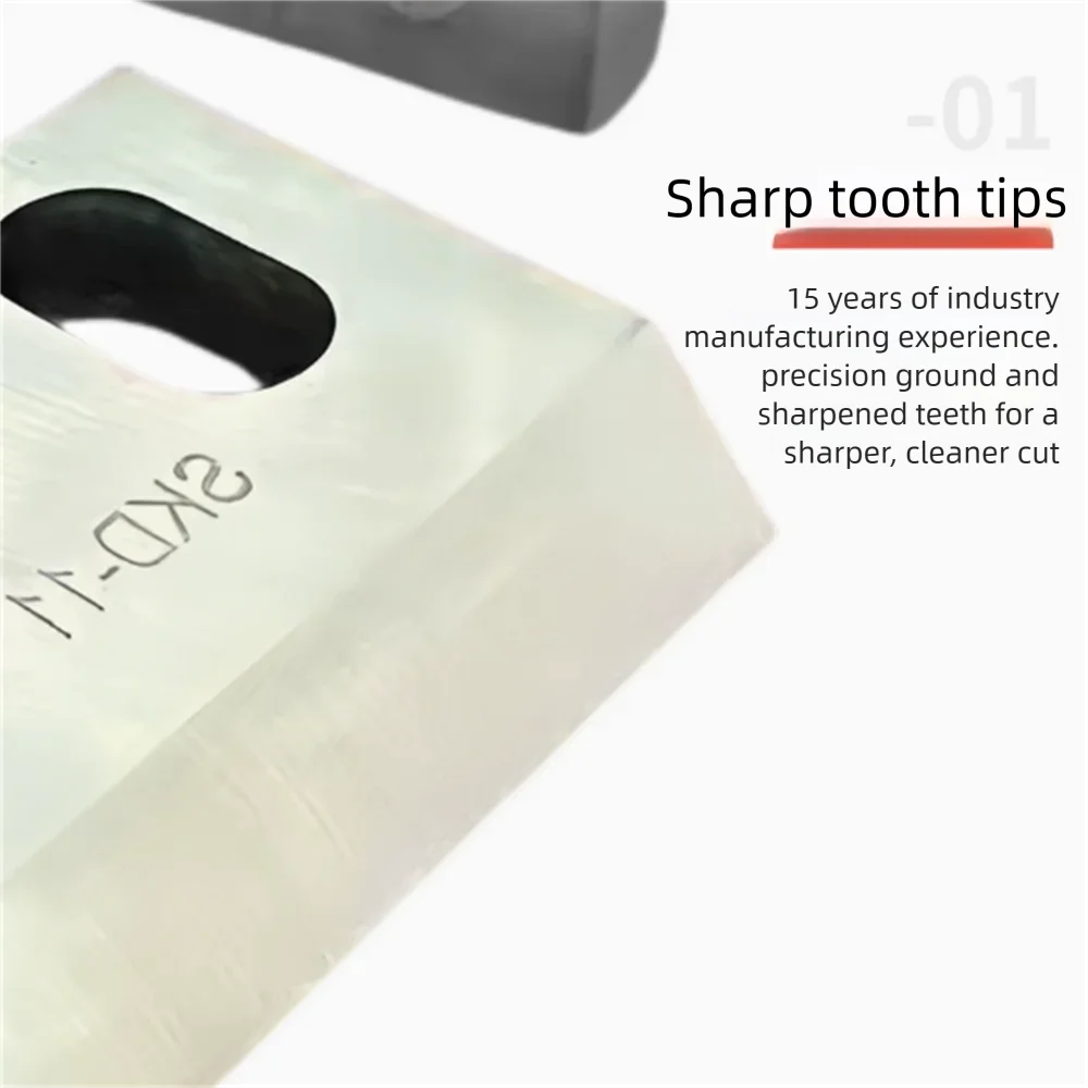 Custom Granulator Shredder Blade Alloy Steel Wood Plastic Crusher Knife for Efficient Material Processing