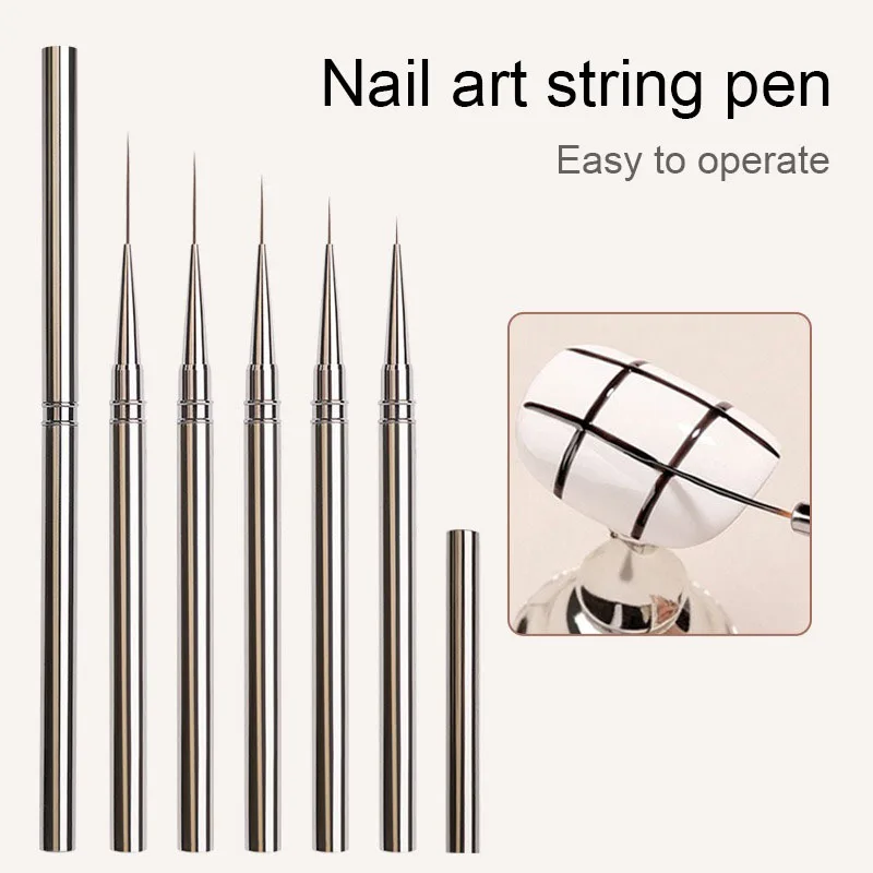 Pinceles delineadores para arte de uñas, dibujo de líneas alargadas, 6/9/12/15/18mm, herramienta profesional de manicura ZJS02 2