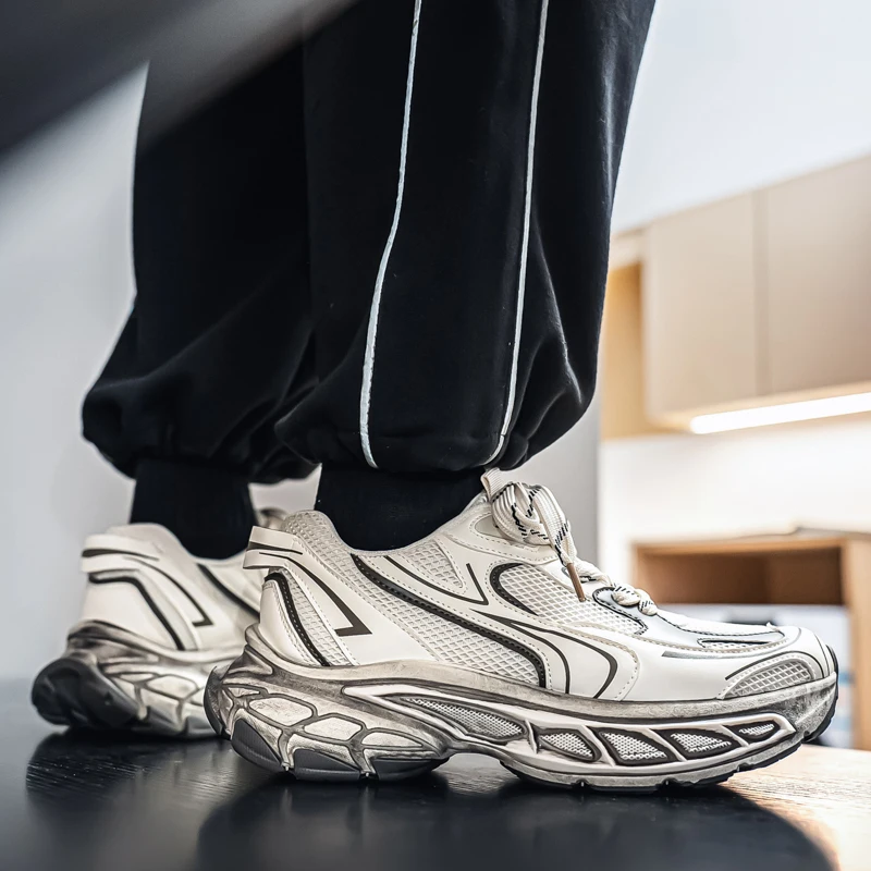 

Кроссовки унисекс на толстой подошве, размеры 39-45, Paris 3XL, увеличивающие рост, дышащие, массивные, повседневные, спортивные