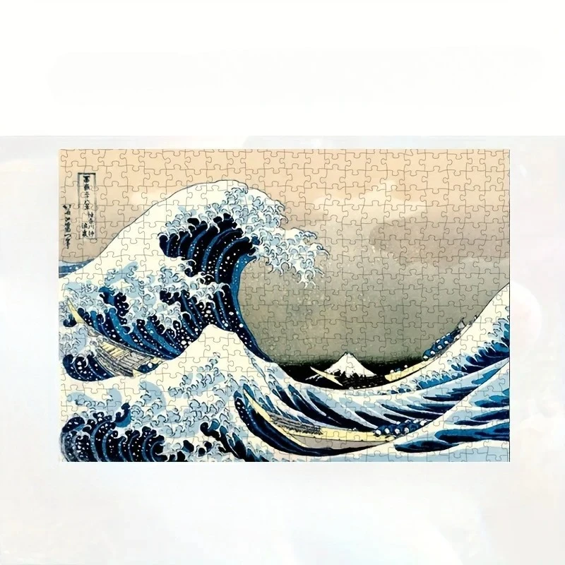 The Great Wave of Kanagawa Jigsaw Puzzle 500/1000/1200/2000Pcs Paper Art Toy Hokusai Masterpiece Home Decor Gift for Adults Kids