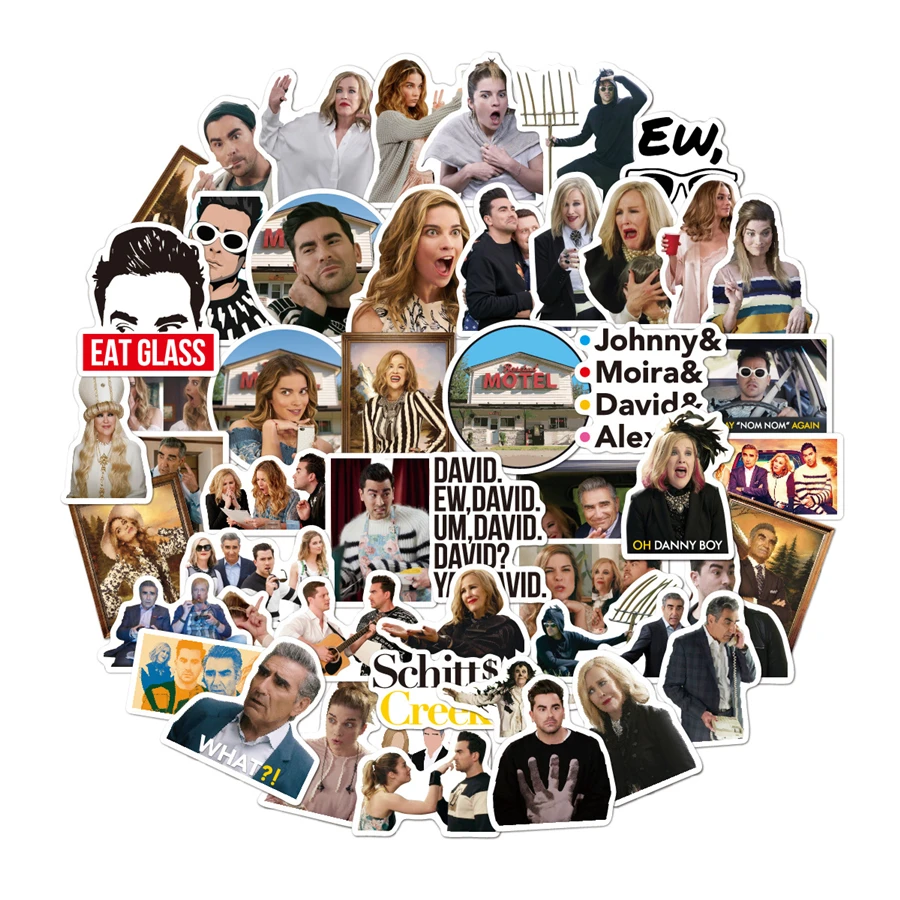 

US TV Series Parks and Recreation Stickers 51Pcs Merchandise Comedy Tv Show Stickers Laptop Sticker for Kids Girls Teens Adults