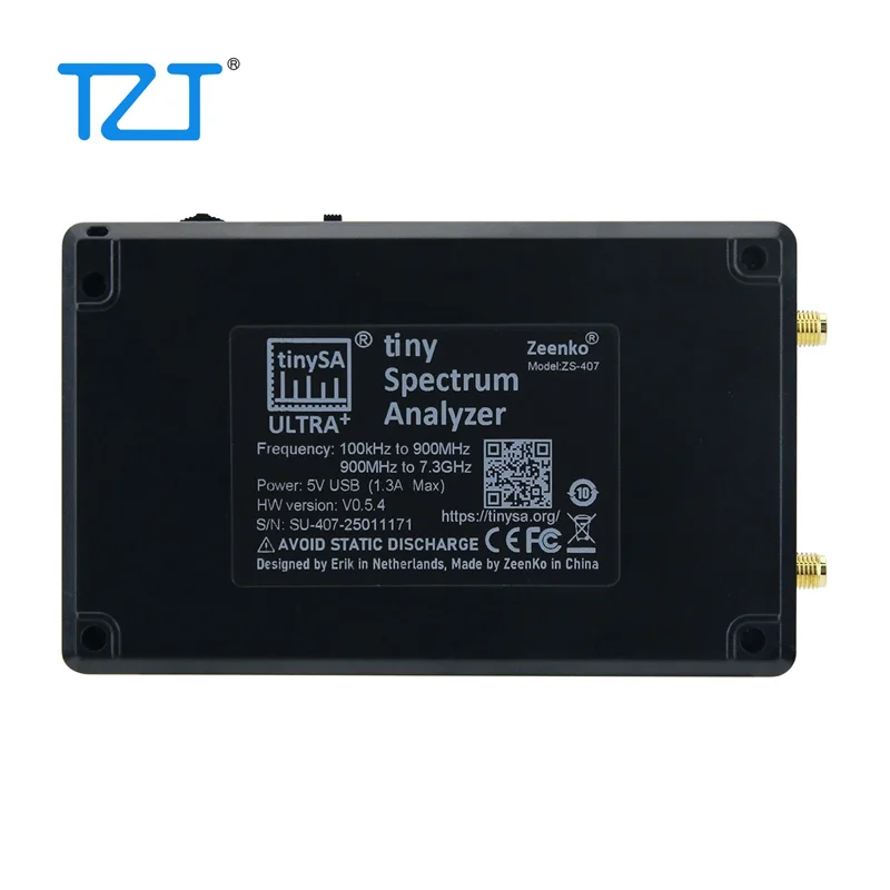 TZT New TinySA Ultra+ ZS-407 Handheld Spectrum Analyzer 900MHz-7.3GHz Ultra-wide Frequency with 4-inch IPS Touch Screen - Image 2