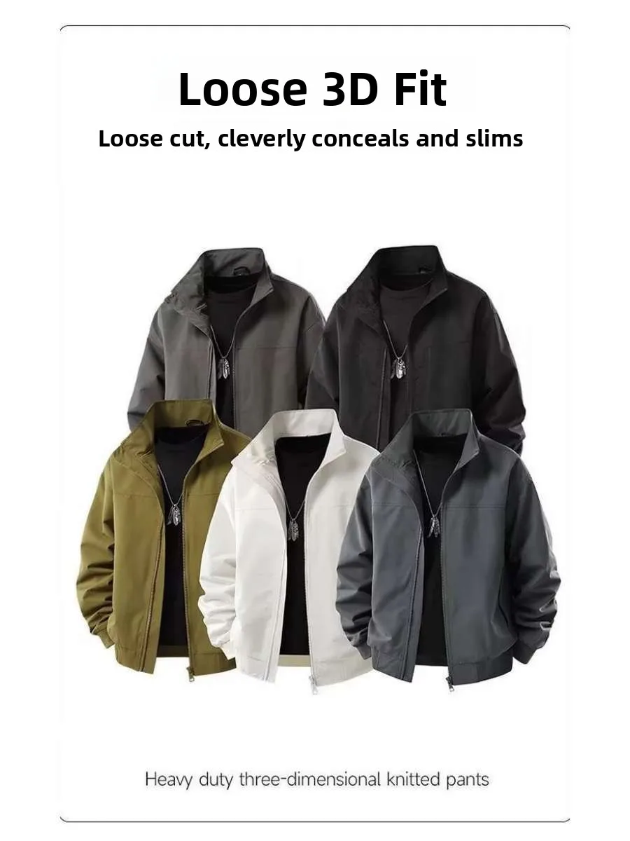 

Новая американская пригородная спецодежда с воротником-стойкой, мужская осенняя модная свободная летная куртка