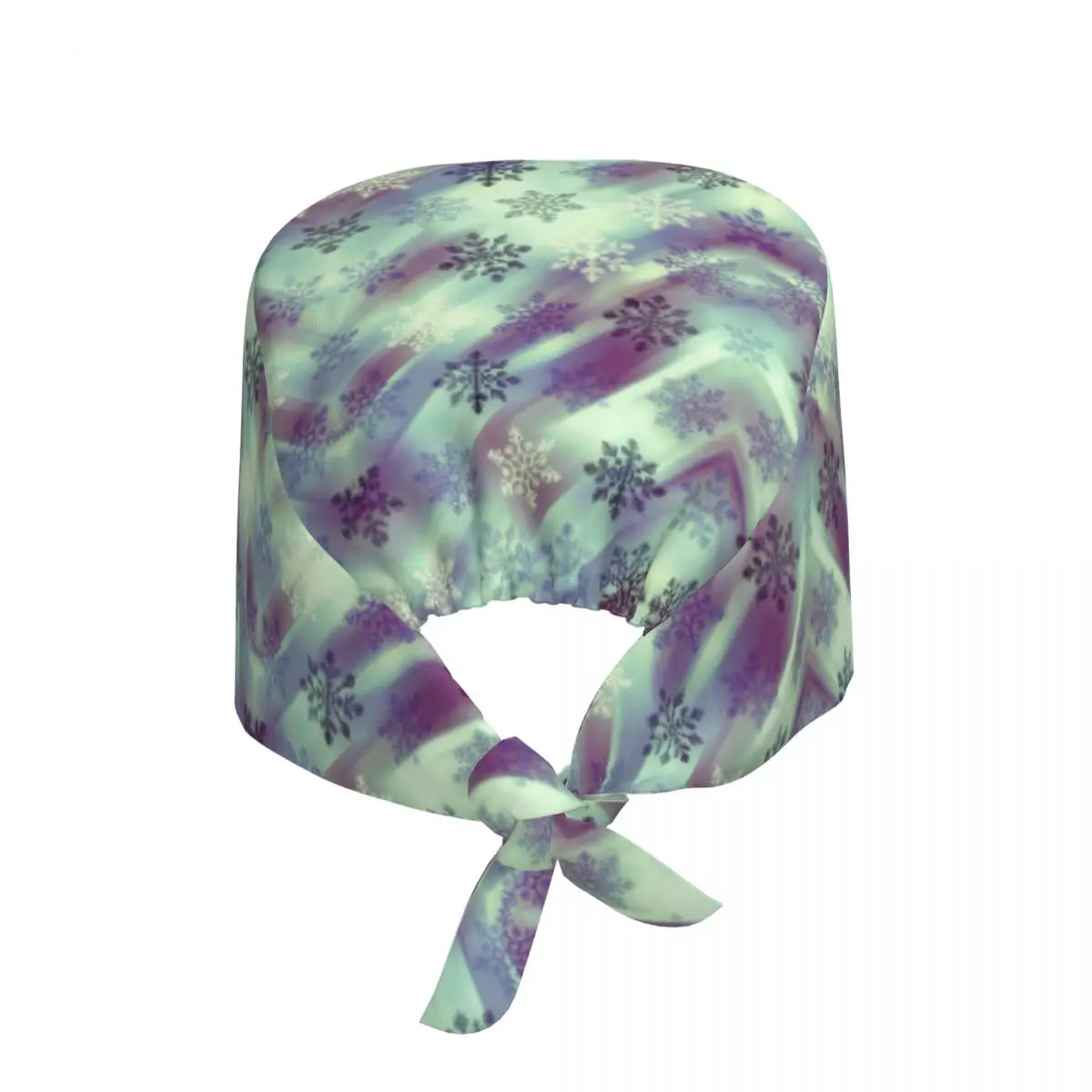 Custom Snowflake Cleaning Working Cap Cool Men Women Happy Christmas Scrub Cap Surgicals Hat Nurse Scrubs Hat Nurse
