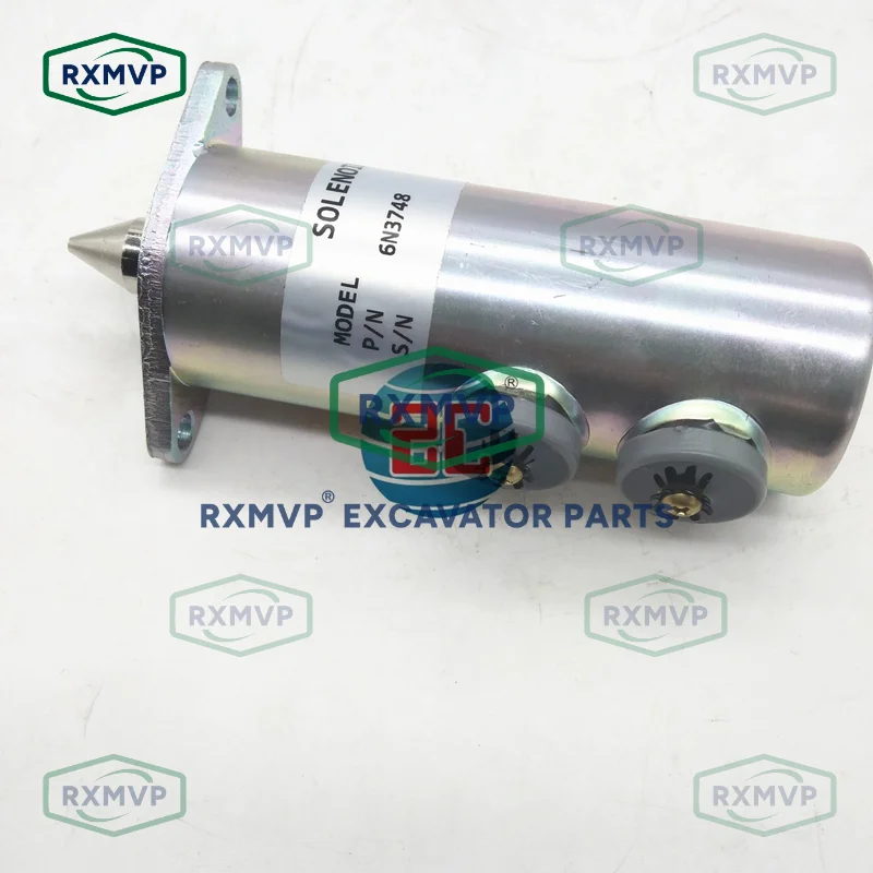 6N3748 6N-3748 Solenoid Valve Group 12V Fits Excavator Diesel Engine SR4 3306 D333C 1673C