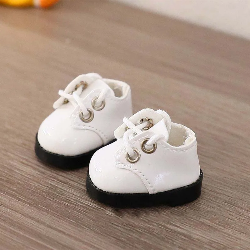 Für 10 cm Baumwolle Puppe Schuhe Mode Leder Schuhe Puppe Zubehör Mini Puppe Sport Schuhe Puppen Zubehör DIY Spielzeug – Detail 13