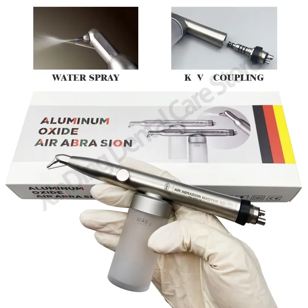 Dental Alumina Air Abrasion Polisher with Water Anti-Suckback Aluminum Oxide Micro blaster Microetcher Sandblasting For KAVO