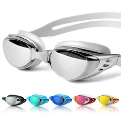 Lunettes de natation anti-buée imperméables en silicone pour hommes et femmes, lunettes de myopie professionnelles, lunettes de piscine biotechnologiques, lunettes de natation pour adultes