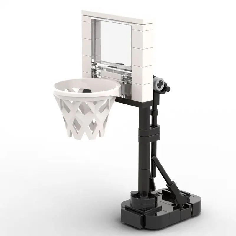 

Spot MOC-144070 64pcs Adjustable Height Basketball Stand, Football Field, and Basketball Court Building Blocks DIY Small Particl