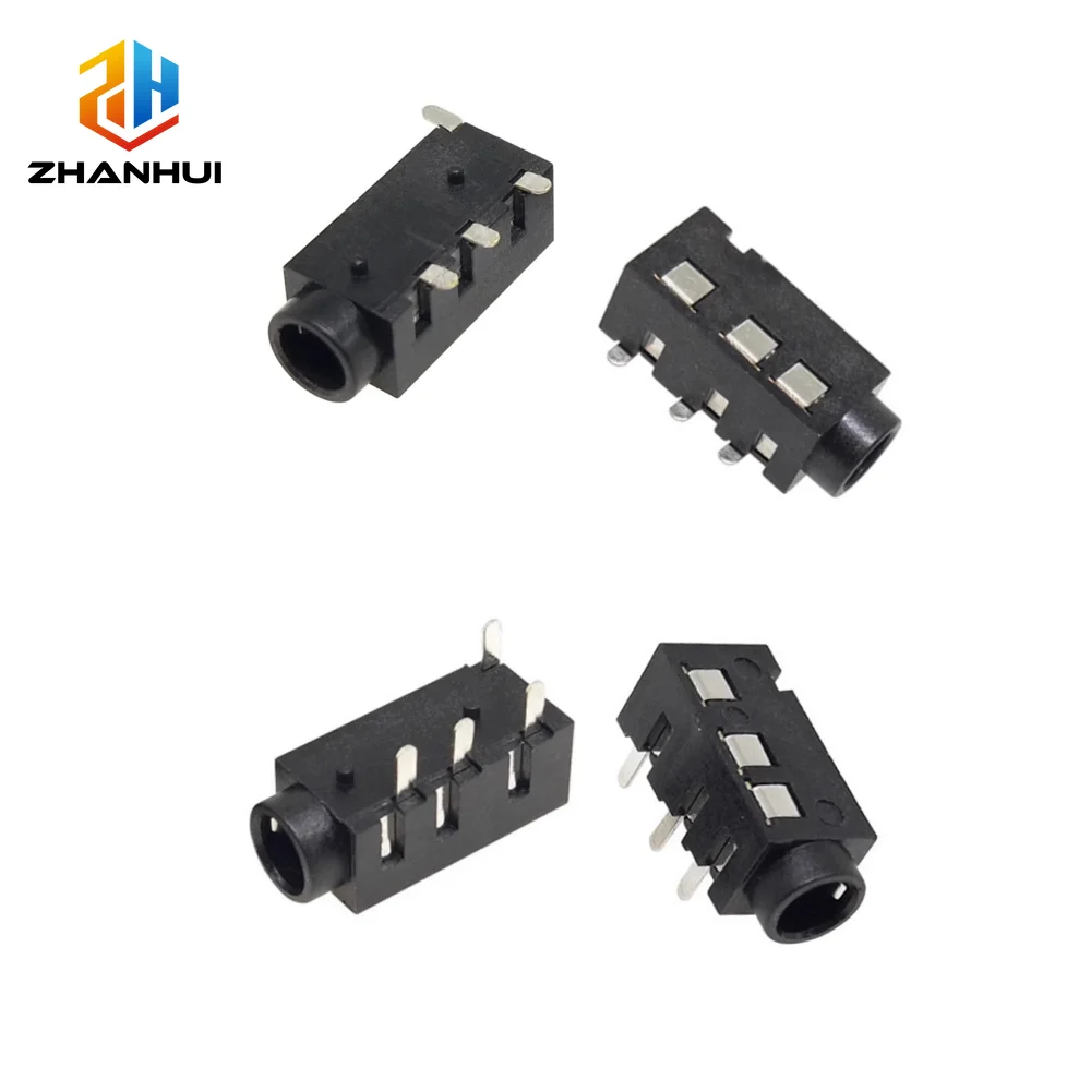 10/20/50PCS PJ320A 3.5mm 4Pin TRRS Audio Jack - DIP/SMD Headphone Socket for DIY Audio PCB Project (PJ-320/PJ-320D Compatible)